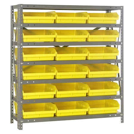 Quantum Storage Systems Steel Shelving Shelf Bin System 1839-110YL